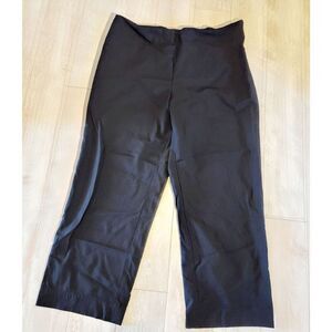 St. John 16 Caviar Women's 16 Dress Pants Slacks Black Side Zip/Hook No  Mat Tag